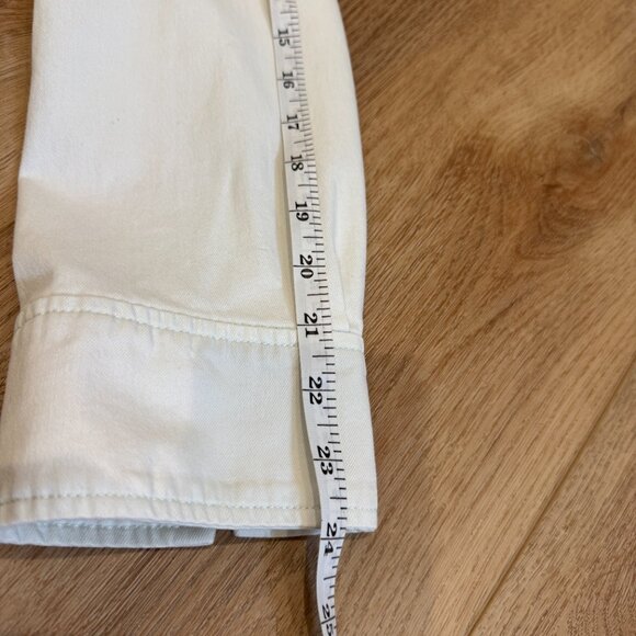 VINCE Twill Snap-Front pale blue denim Overshirt TOP size XS - Picture 9 of 13